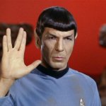 hello | image tagged in spock salute | made w/ Imgflip meme maker