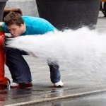 drinking from the fire hydrant