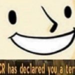 The NCR has declared you a terrorist