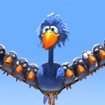 pixar birds big bird meme