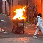 Walking Away From a  Dumpster Fire meme