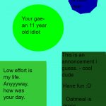 Mimtoids Annoncument template