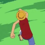 One piece running GIF Template
