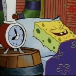 SpongeBob sleeping meme