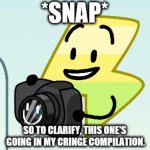*snap* so to clarify, this one's going in my cringe compilation.