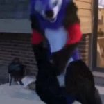 SonicFox Fortnite Dance furry GIF Template