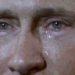 Putin cry close-up
