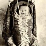 Smiling Native American baby