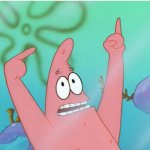 Patrick pointing up