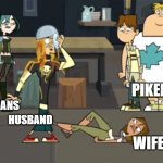 A breakup with warriors | CROSSBOWMANS; PIKEMANS; HUSBAND; WIFE | image tagged in a breakup involvement | made w/ Imgflip meme maker