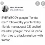 Florida man birthday