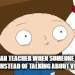 idk why the text moves up it just does i guess | THAT VEGAN TEACHER WHEN SOMEONE BREATHS OXYGEN INSTEAD OF TALKING ABOUT VEGANISM | image tagged in gifs,that vegan teacher | made w/ Imgflip video-to-gif maker