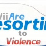 Wii are resorting to violence meme