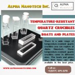 Temperature-Resistant quartz crucibles, boats and plates