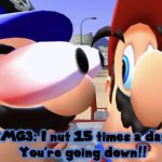 I Nut 15 Times A Day meme