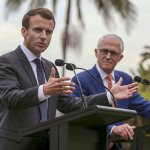 French President Macron Speaks w Aussie PM Malcom Turnbull