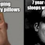 how i sleep vs how 7 y/o girls sleep | 7 year old girls who sleeps with barbie dolls; me sleeping with my body pillows | image tagged in people who know and dont know | made w/ Imgflip meme maker