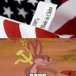 I feel like something is wrong | BRUH | image tagged in sus and bruh,bugs bunny communist,murica,made in china,funny | made w/ Imgflip meme maker