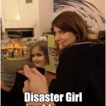 Disaster Girl | image tagged in old little girl whatta disaster,fire,disaster | made w/ Imgflip meme maker