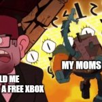 Is this a good template i made? | VIRUSES; MY MOMS PC; 6YR OLD ME WAITING FOR A FREE XBOX | image tagged in stan and bill,virus,computer | made w/ Imgflip meme maker