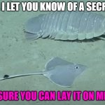 jerry and his friend | CAN I LET YOU KNOW OF A SECRET? SURE YOU CAN LAY IT ON ME | image tagged in jerry and guy | made w/ Imgflip meme maker