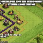 Charge! | SOMEONE: PUTS A LOW LOW RATED COMMENT
LITERALLY ALMOST EVERYONE | image tagged in gifs,memes,funny | made w/ Imgflip video-to-gif maker