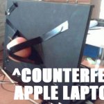 Counterfeit Apple laptop