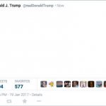 Blank Trump Tweet