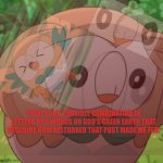 Distressed Rowlet meme