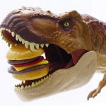 T-rex eating