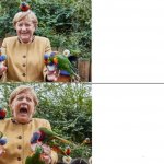 Merkel with Birds