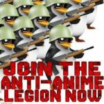 Anime army and Anime Girls Army, cry about it | image tagged in join the anti anime legion | made w/ Imgflip meme maker