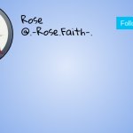 Rose's updated announcement template