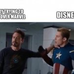 Best Friends? | DISNEY; SONY TRYING TO TAKE OVER MARVEL | image tagged in best friends | made w/ Imgflip meme maker