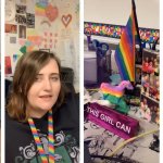 LGBTQ teacher decorates classroom with pride items