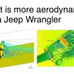 reddit is more aerodynamic than a jeep wrangler