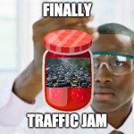 Traffic jam template