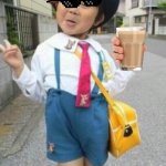 Japan student | OHHHHH LOOK HOW CUTE I AM!! | image tagged in japanese student kid | made w/ Imgflip meme maker