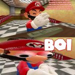 SMG4 Mario Plays Unfair Mario: B O I | saying a word that makes no sense to nerds and if i dont say it all of my subscribers will come to my room in the mushroom kingdom and kill me forever ok ill say... | image tagged in smg4 mario plays unfair mario b o i | made w/ Imgflip meme maker