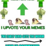 Meme plug I upvote your memes meme