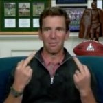 Eli Manning Double Bird