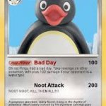 Pingu pokemon card template