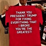 Obama thanks Trump T-shirt