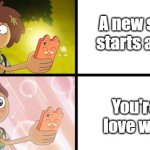 Excited Anne | A new show starts airing; You're in love with it | image tagged in excited anne | made w/ Imgflip meme maker