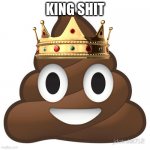 this is the final imgflip icon | KING SHIT | image tagged in poop,joke | made w/ Imgflip meme maker