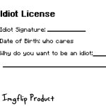 Idiot License