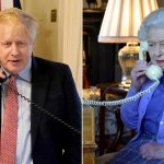Boris calling the queen