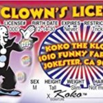 Clown drivers license