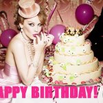 Kylie Happy Birthday cake
