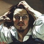 Gustave Courbet “The Desperate Man” meme